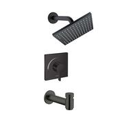 hansgrohe Vernis Blend 04962670 - Juego de ducha completo de 1.75 GPM, 1 rociador, color negro mate