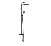 Hansgrohe Vernis Blend - Conjunto de ducha Showerpipe 240 con termostato de ba?era, 2 chorros, negro mate 26899670