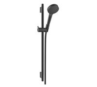 Hansgrohe Vernis Blend - Juego de cabezal de ducha, 2 chorros, barra y manguera, EcoSmart, negro mate 26423670