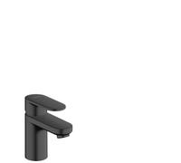 hansgrohe Vernis Blend mezclador monomando de lavabo, sin juego de desagüe, proyección de 89 mm, 71558670, Color: negro mate