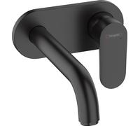 Hansgrohe Grifo de lavabo empotrado Vernis Blend monomando caño 20,5 cm latón negro mate 71576670