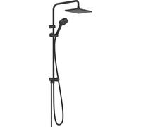 Hansgrohe Vernis Shape conjunto de ducha a pared con rociador con efecto lluvia negro 26282670