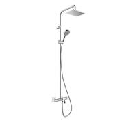 Hansgrohe Conjunto bañera/ducha Vernis Shape termostato, rociador efecto lluvia, EcoSmart cromo