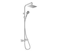 Hansgrohe Vernis Shape - Conjunto de ducha Showerpipe 230 con termostato, EcoSmart, cromo 26097000
