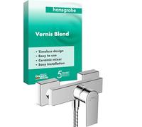 hansgrohe Vernis Shape - grifo de ducha visto para 1 función, grifo monomando ducha, mezclador monomando de ducha, cromo, 71650000