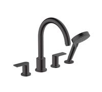 Hansgrohe Vernis Shape - Grifo para borde de bañera de 4 orificios, negro mate 71459670