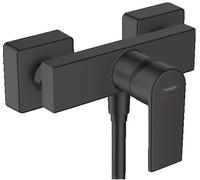 Hansgrohe Grifo monomando de ducha Vernis Shape visto acabado negro mate