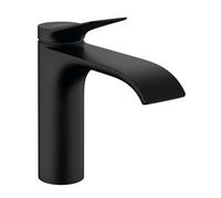 Hansgrohe Vivenis - Grifo de lavabo 110, con desagüe, EcoSmart, negro mate 75020670