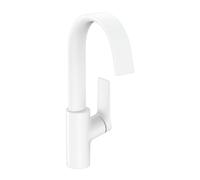 Hansgrohe Vivenis - Grifo de lavabo 210, con desagüe y caño giratorio, EcoSmart, blanco mate 75030700