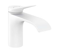 Hansgrohe Vivenis - Grifo de lavabo 80, EcoSmart, blanco mate 75012700