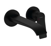 Hansgrohe Vivenis - Grifo empotrado de lavabo de 2 orificios, EcoSmart, negro mate 75050670