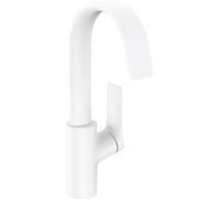 Hansgrohe Grifo para lavabo Vivenis 210 monomando, caño giratorio, EcoSmart blanco mate 75032700