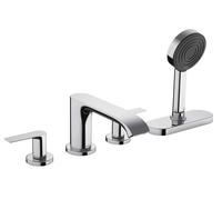 Hansgrohe Vivenis - Grifo para borde de bañera de 4 orificios, sBox, cromo 75444000