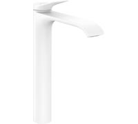 hansgrohe Vivenis Mezclador monomando de lavabo 250 para lavabos, con juego de desagüe, 75040700, Color: blanco mate