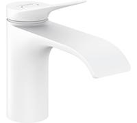 hansgrohe Vivenis Mezclador monomando de lavabo 80, sin desagüe automático, alcance 133 mm, 75012700, Color: blanco mate
