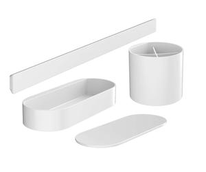 Hansgrohe Wall - Set de accesorios de baño, blanco mate 27968700