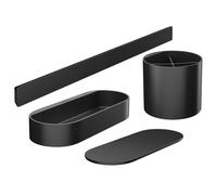 Hansgrohe Wall - Set de accesorios de baño, negro mate 27968670