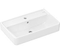 Lavabo compacto Hansgrohe Xanuia Q de 600/370 mm con orificio para grifo y desbordador, tecnología SmartClean