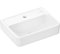 hansgrohe Xanuia Q lavabo, con agujero para grifo, sin rebosadero, 450x340mm, SmartClean, blanco, 61141450
