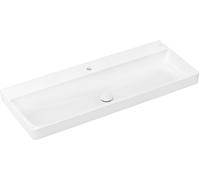 Hansgrohe Xelu Q - Lavabo, 120x48 cm, sin rebosadero, agujero para grifo, SmartClean, blanco 61109450