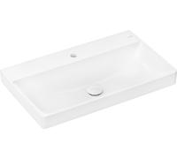 hansgrohe Xelu Q lavabo sobre encimera, sin rebosadero, 800x480mm, SmartClean, pulido, con juego de desagüe, 61022450, Versión: 1 orificio para grifo