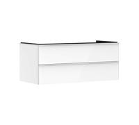 Hansgrohe Xelu Q - Mueble para lavabo, 50x118x55 cm, 2 cajones, blanco brillante/blanco mate 54082700