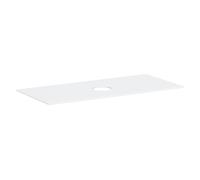 hansgrohe Xevolos E consola 1180/550 con recorte central para lavabo sobre encimera sin agujero para grifo, 54330700, Color: Blanco mate
