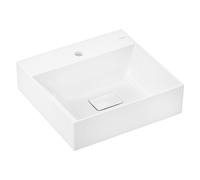hansgrohe Xelovos E lavabo, sin rebosadero, 500x480mm, SmartClean, pulido, con juego de desagüe, 61090450, Versión: 1 orificio para grifo