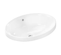 Hansgrohe Xuniva D lavabo 55x40 cm oval empotrado blanco mate 61058450