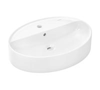 Hansgrohe Xuniva D lavabo 60x45 cm oval sobre encimera blanco mate 60170450