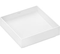 Hansgrohe Xuniva Evo E lavabo 40x40 cm cuadrada sobre encimera blanco mate 60324700