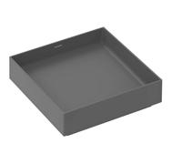 Hansgrohe Xuniva Evo E lavabo 40x40 cm cuadrada sobre encimera gris/piedra mate 60324760