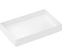hansgrohe Xuniva evo E Lavabo sobre encimera 650/400, sin agujero para grifería ni rebosadero, SmartClean, HygieneEffect, blanco, 63015450