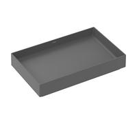 hansgrohe Xuniva evo E lavabo sobre encimera 650/400, sin agujero para grifo ni rebosadero, 60326760, Color: Gris pizarra mate