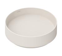 Hansgrohe Xuniva Evo S - Lavabo sobre encimera, diámetro 40 cm, sin rebosadero, sin orificio para grifería, beige mate 60323780