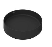 Hansgrohe Xuniva Evo S - Lavabo sobre encimera, diámetro 40 cm, sin rebosadero, sin orificio para grifo, negro mate 60323670