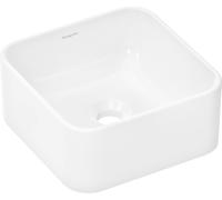 hansgrohe Xuniva Q lavabo sobre encimera, SmartClean, sin rebosadero, sin agujero para grifo, 300x300mm, blanco, 61074450