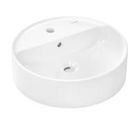 Hansgrohe Xuniva S lavabo 45x45 cm circular sobre encimera blanco brillante 61076450