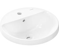 hansgrohe Xuniva S lavabo encastrado, Smart Clean, con rebosadero, 1 agujero para grifo, 450x450mm, blanco, 61056450