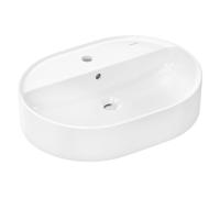 Hansgrohe Xuniva U lavabo 60x45 cm oval sobre encimera blanco mate 61080450