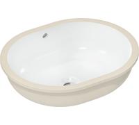 hansgrohe Xuniva U lavabo bajo encimera, con rebosadero, sin agujero para grifo, 500x400mm, blanco, 60153450