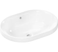 hansgrohe Xuniva U lavabo encastrado, con rebosadero, sin agujero para grifo, 550x400mm, blanco, 60157450