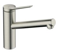 Hansgrohe Grifo monomando de cocina Zesis M33 ComfortZone 150 acero inoxidable 74802800