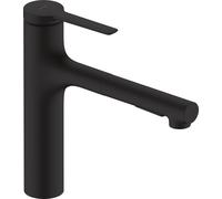 Hansgrohe Zesis M33 grifo de cocina de pie negro 74823670