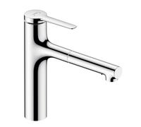Hansgrohe Zesis M33 - Grifo de fregadero con ducha extraíble, cromo 74822000