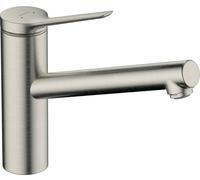 Hansgrohe Grifo monomando de cocina Zesis M33 ComfortZone 150 acero inoxidable 74802800
