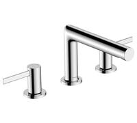 Hansgrohe Zesis S - Grifo de lavabo con desagüe, instalación de 3 orificios, EcoSmart, cromo 74733000