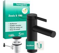 Hansgrohe Grifo para lavabo Zesis S monomando CoolStart EcoSmart+ negro mate 74720670