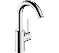 hansgrohe Zesis S Mezclador monomando de lavabo 210 CoolStart, con caño giratorio y juego de desagüe, 74740000, Color: cromado