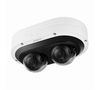 Hanwha Cámara IP dual multidireccional Wisenet P 2M AI 3.6mm (x2)